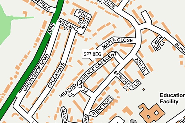 SP7 8EG map - OS OpenMap – Local (Ordnance Survey)