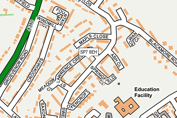 SP7 8EH map - OS OpenMap – Local (Ordnance Survey)