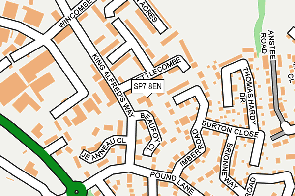 SP7 8EN map - OS OpenMap – Local (Ordnance Survey)