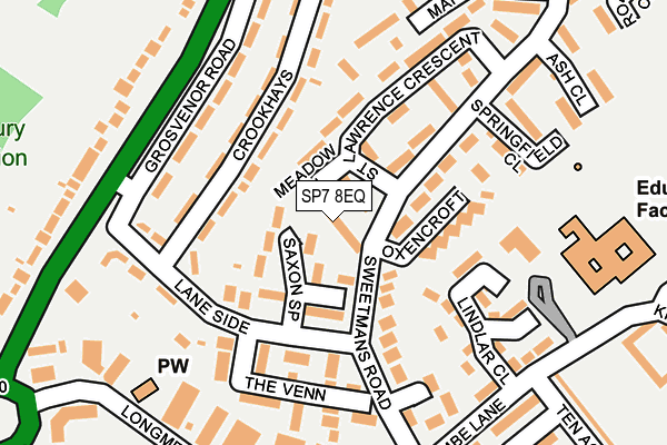 SP7 8EQ map - OS OpenMap – Local (Ordnance Survey)