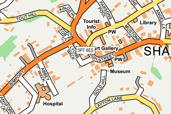 SP7 8ES map - OS OpenMap – Local (Ordnance Survey)