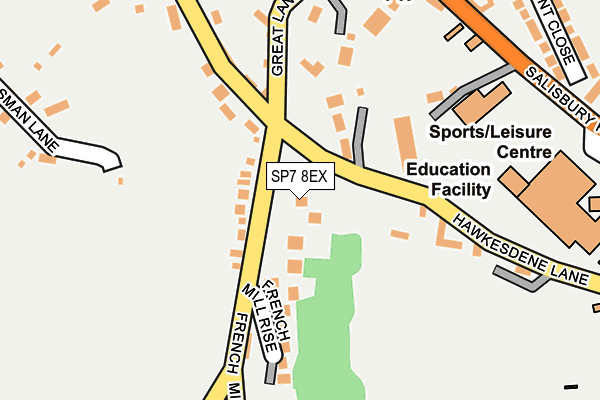 SP7 8EX map - OS OpenMap – Local (Ordnance Survey)