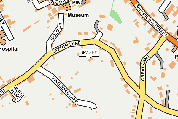 SP7 8EY map - OS OpenMap – Local (Ordnance Survey)