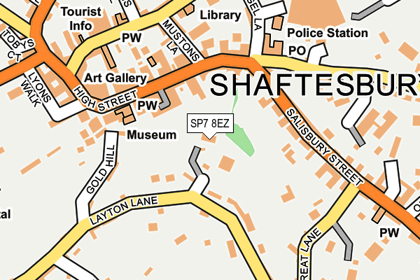 SP7 8EZ map - OS OpenMap – Local (Ordnance Survey)