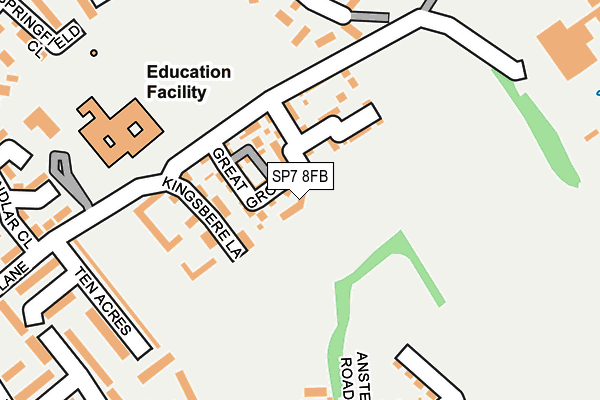 SP7 8FB map - OS OpenMap – Local (Ordnance Survey)