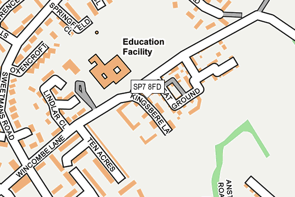 SP7 8FD map - OS OpenMap – Local (Ordnance Survey)