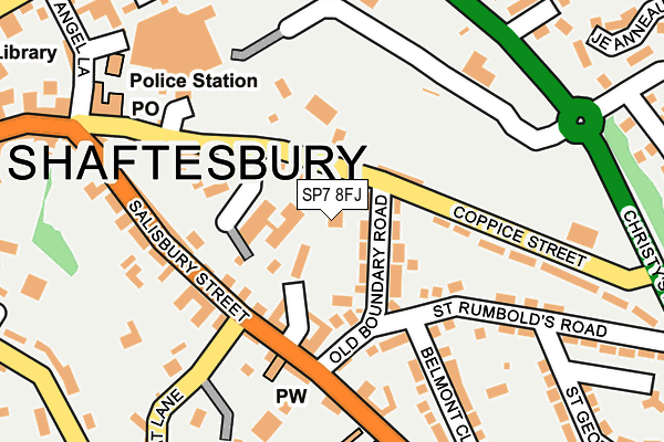 SP7 8FJ map - OS OpenMap – Local (Ordnance Survey)