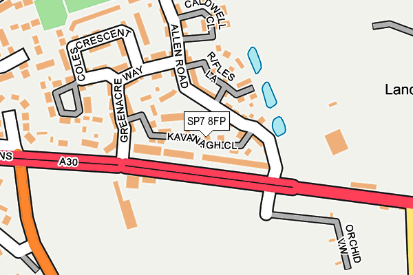 SP7 8FP map - OS OpenMap – Local (Ordnance Survey)