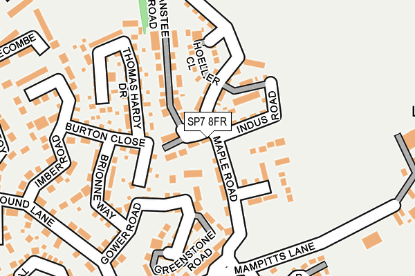 SP7 8FR map - OS OpenMap – Local (Ordnance Survey)