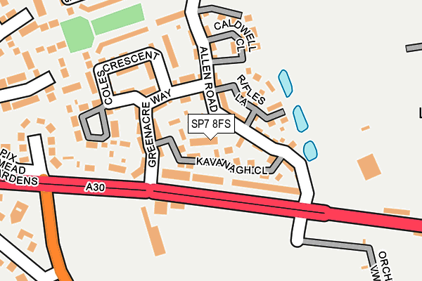 SP7 8FS map - OS OpenMap – Local (Ordnance Survey)