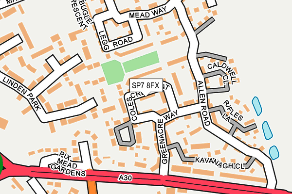 SP7 8FX map - OS OpenMap – Local (Ordnance Survey)