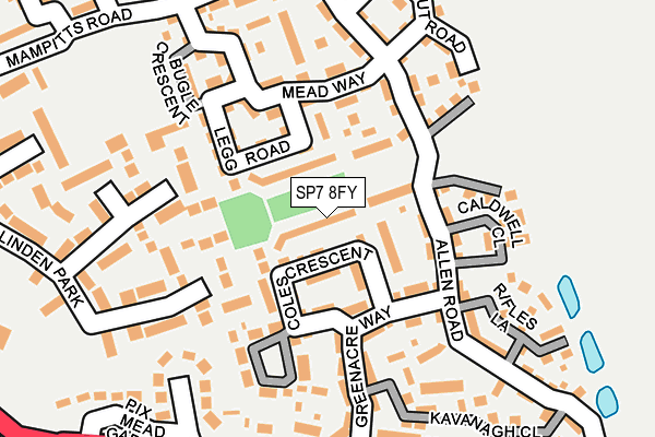 SP7 8FY map - OS OpenMap – Local (Ordnance Survey)