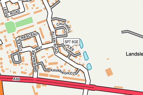 SP7 8GE map - OS OpenMap – Local (Ordnance Survey)