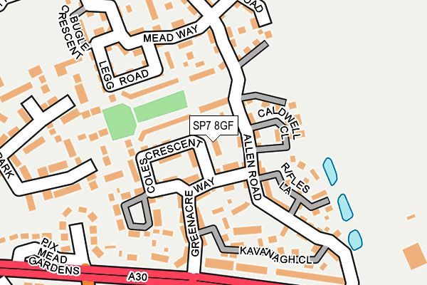 SP7 8GF map - OS OpenMap – Local (Ordnance Survey)