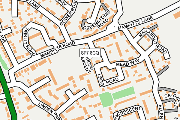 SP7 8GQ map - OS OpenMap – Local (Ordnance Survey)