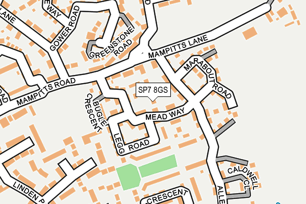SP7 8GS map - OS OpenMap – Local (Ordnance Survey)