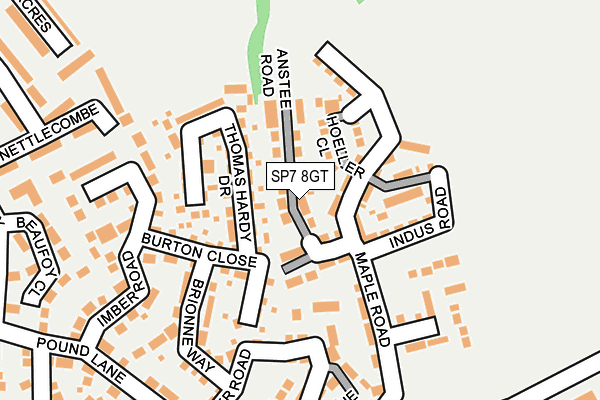SP7 8GT map - OS OpenMap – Local (Ordnance Survey)