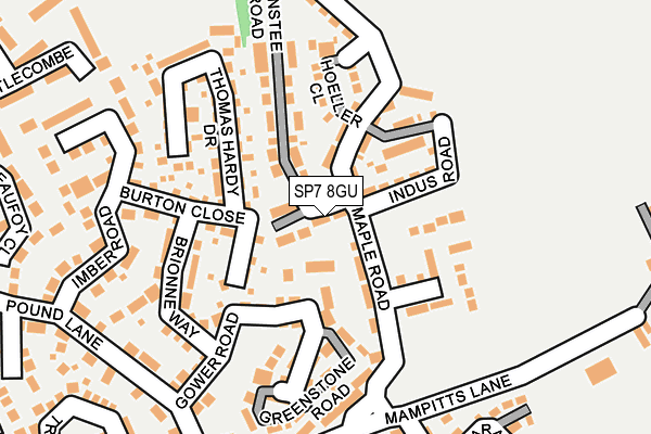 SP7 8GU map - OS OpenMap – Local (Ordnance Survey)