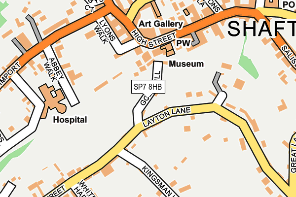 SP7 8HB map - OS OpenMap – Local (Ordnance Survey)