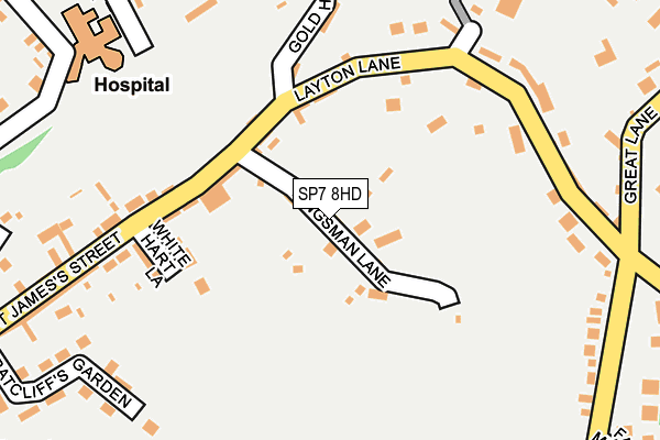 SP7 8HD map - OS OpenMap – Local (Ordnance Survey)