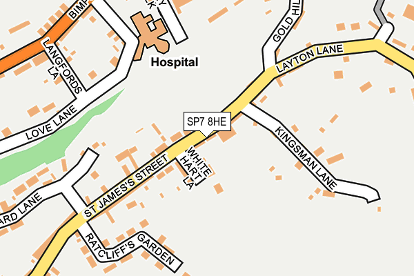 SP7 8HE map - OS OpenMap – Local (Ordnance Survey)