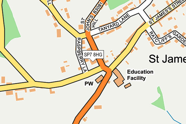 SP7 8HG map - OS OpenMap – Local (Ordnance Survey)