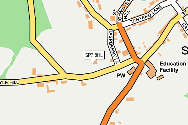SP7 8HL map - OS OpenMap – Local (Ordnance Survey)
