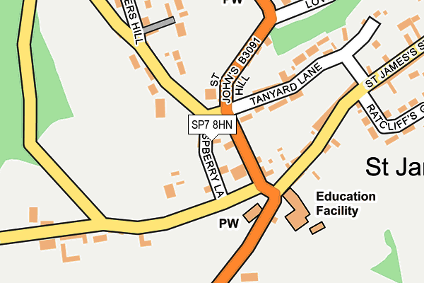 SP7 8HN map - OS OpenMap – Local (Ordnance Survey)