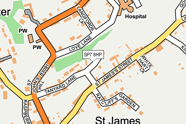 SP7 8HP map - OS OpenMap – Local (Ordnance Survey)