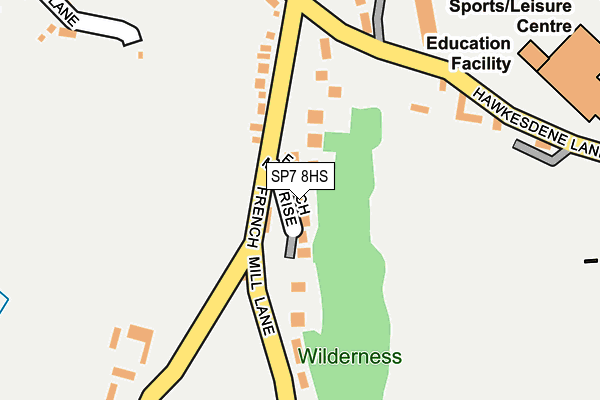 SP7 8HS map - OS OpenMap – Local (Ordnance Survey)