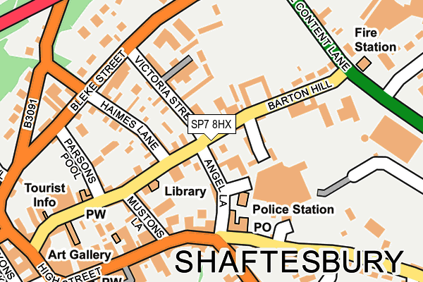 SP7 8HX map - OS OpenMap – Local (Ordnance Survey)