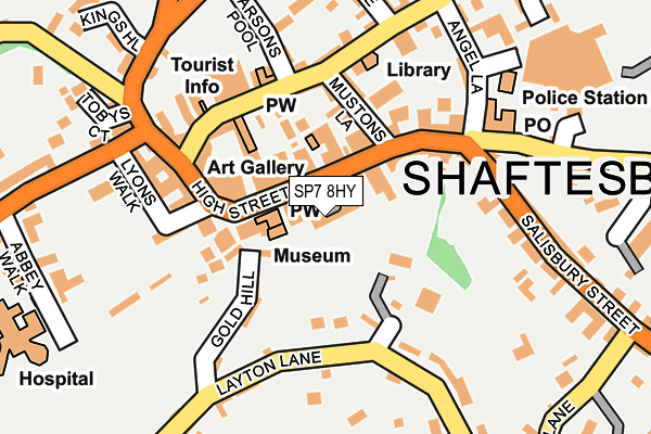 SP7 8HY map - OS OpenMap – Local (Ordnance Survey)