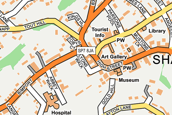 SP7 8JA map - OS OpenMap – Local (Ordnance Survey)