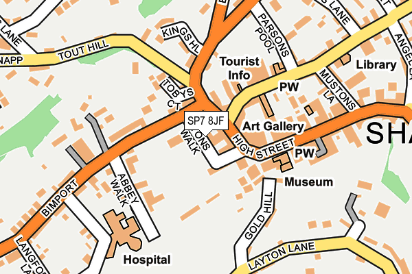 SP7 8JF map - OS OpenMap – Local (Ordnance Survey)