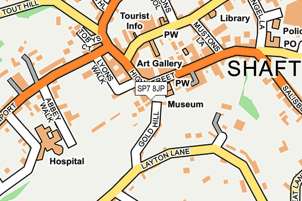 SP7 8JP map - OS OpenMap – Local (Ordnance Survey)