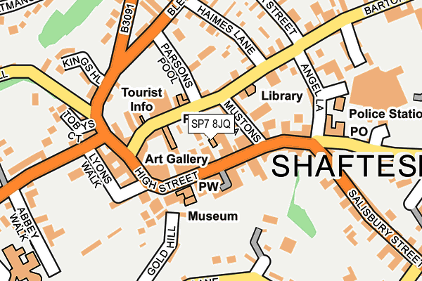 SP7 8JQ map - OS OpenMap – Local (Ordnance Survey)