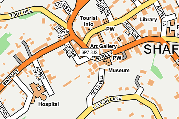 SP7 8JS map - OS OpenMap – Local (Ordnance Survey)