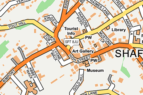 SP7 8JU map - OS OpenMap – Local (Ordnance Survey)