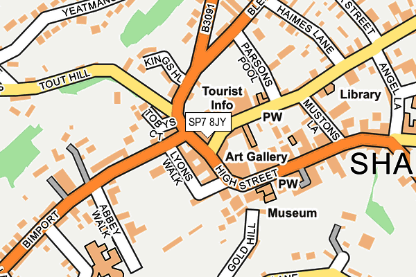 SP7 8JY map - OS OpenMap – Local (Ordnance Survey)