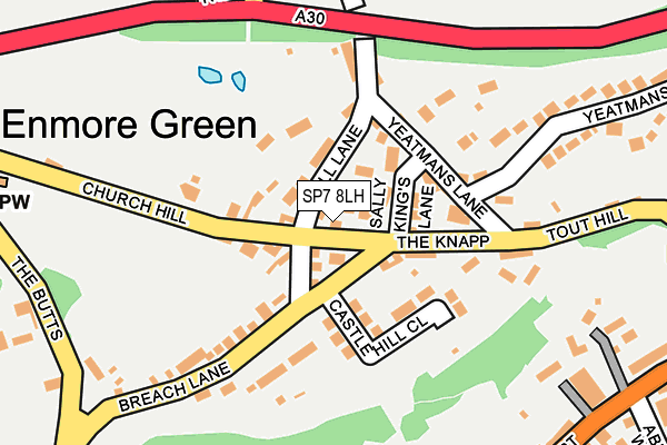 SP7 8LH map - OS OpenMap – Local (Ordnance Survey)