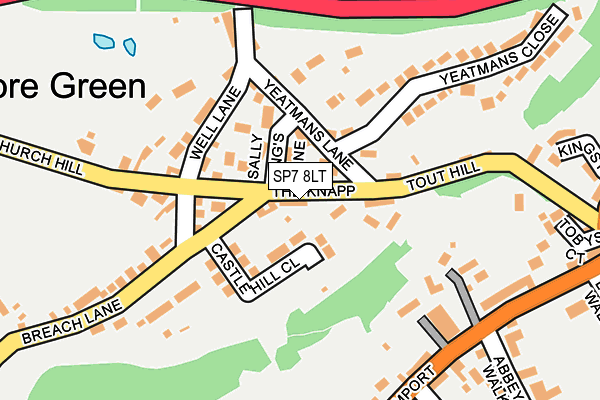 SP7 8LT map - OS OpenMap – Local (Ordnance Survey)