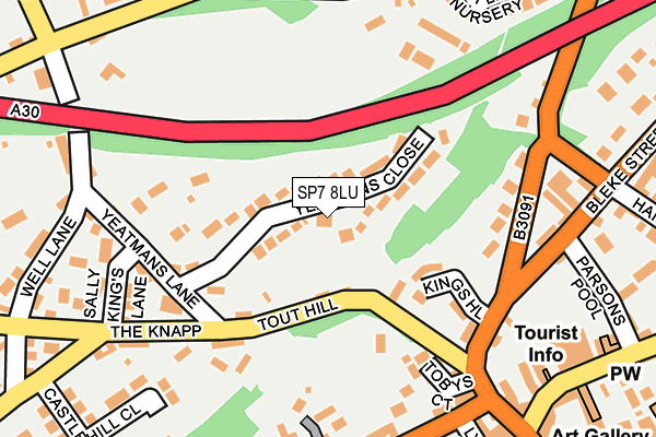 SP7 8LU map - OS OpenMap – Local (Ordnance Survey)