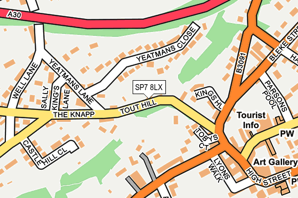 SP7 8LX map - OS OpenMap – Local (Ordnance Survey)