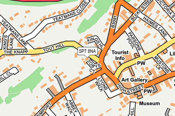 SP7 8NA map - OS OpenMap – Local (Ordnance Survey)