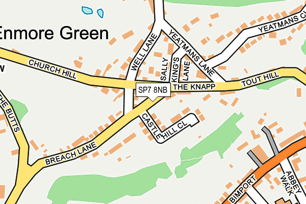 SP7 8NB map - OS OpenMap – Local (Ordnance Survey)