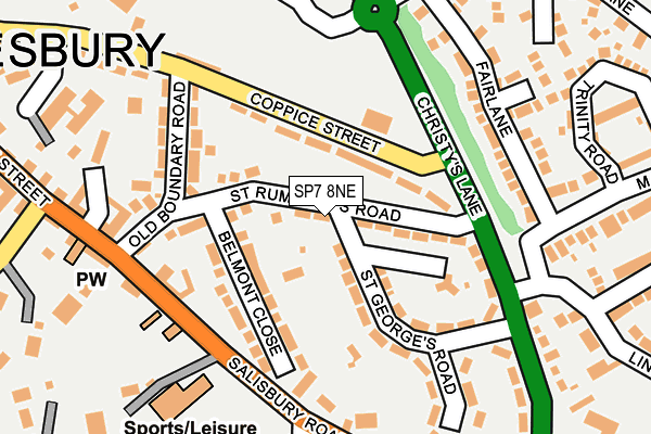 SP7 8NE map - OS OpenMap – Local (Ordnance Survey)