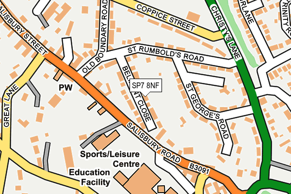 SP7 8NF map - OS OpenMap – Local (Ordnance Survey)