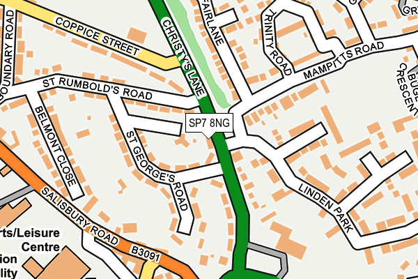 SP7 8NG map - OS OpenMap – Local (Ordnance Survey)