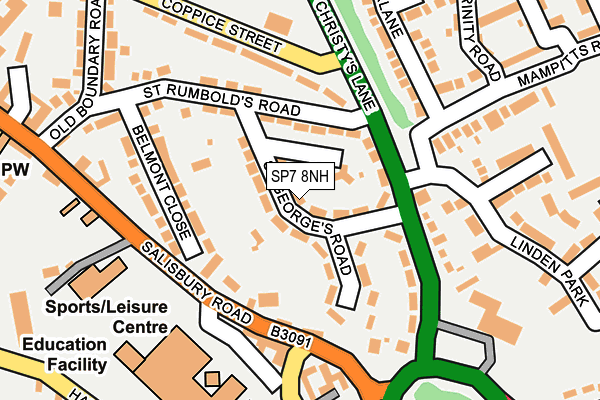 SP7 8NH map - OS OpenMap – Local (Ordnance Survey)