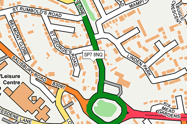 SP7 8NQ map - OS OpenMap – Local (Ordnance Survey)